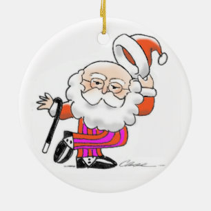 Prydnad för dansSanta jul Julgransprydnad Keramik