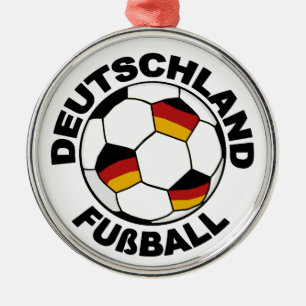 Prydnad för Deutschland Fußball designhänge Julgransprydnad Metall