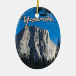Prydnad för El Capitan Yosemite Julgransprydnad Keramik