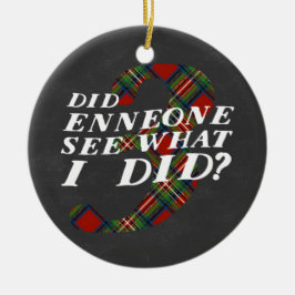 Prydnad för Enneagram 3 jultema Julgransprydnad Keramik