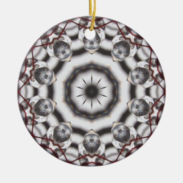 Prydnad för Feng Shui Crystal Kaleidoscopejul Julgransprydnad Keramik (Framsidan)