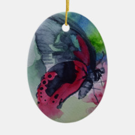 Prydnad för fjäril 25 julgransprydnad keramik