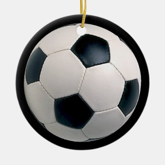 Prydnad för fotbollFutbol jul Julgransprydnad Keramik (Framsidan)