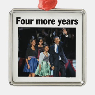 Prydnad för fyra mer årsObama jul Julgransprydnad Metall