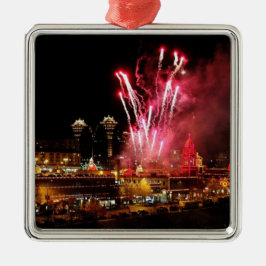 Prydnad för fyrverkerier för Plazajulljus Julgransprydnad Metall