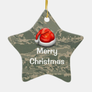 Prydnad för god jul för flygvapenCamo stjärna Julgransprydnad Keramik