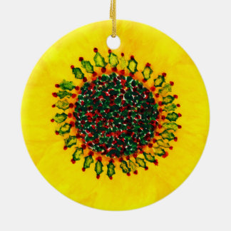 Prydnad för helgdagsolrosjul julgransprydnad keramik