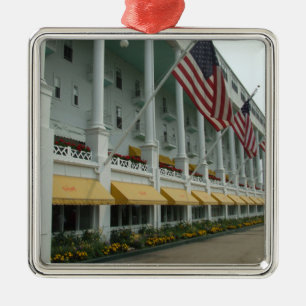 Prydnad för hotell för Mackinac ö storslagen Julgransprydnad Metall