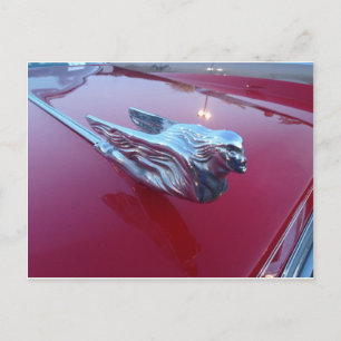 Prydnad för huva för Cadillac flygkvinna Vykort