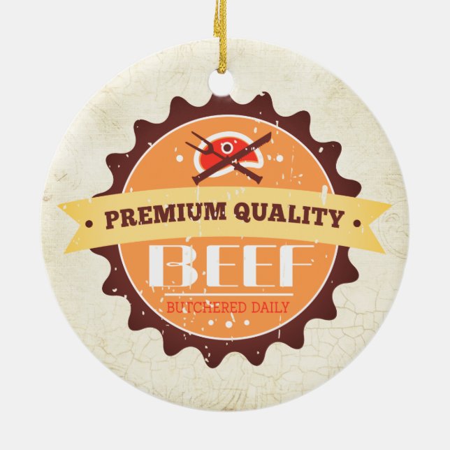 prydnad för jul för älskare för kött för julgransprydnad keramik (Baksidan)