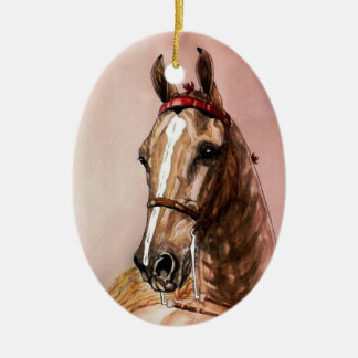 Prydnad för jul för amerikanSaddlebred häst Julgransprydnad Keramik