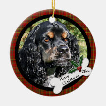 Prydnad för jul för cockerspanielSpanielrunda