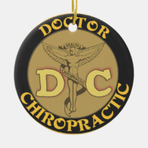 PRYDNAD FÖR JUL FÖR DOKTORDC-CHIROPRACTIC JULGRANSPRYDNAD KERAMIK