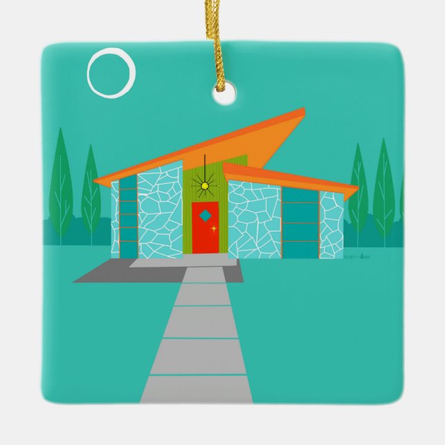 Prydnad för jul för hus för utrymmeåldertecknad julgransprydnad keramik (Framsida)