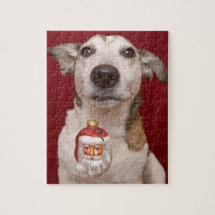 Prydnad för jul för jackRussell Terrier hålland Pussel