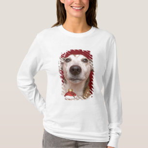 Prydnad för jul för jackRussell Terrier hålland T-shirt