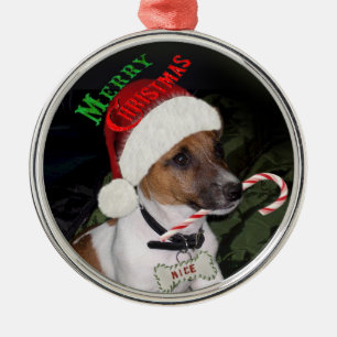 Prydnad för jul för jackRussell Terrier Julgransprydnad Metall