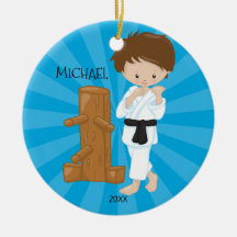 Prydnad för jul för Karatepojkepersonlig