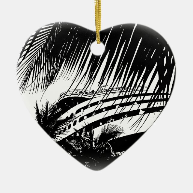 Prydnad för jul för kryssningfraktsemester | julgransprydnad keramik (Framsidan)