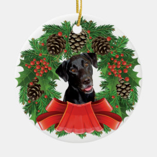 Prydnad för jul för Labrador Retriever Julgransprydnad Keramik