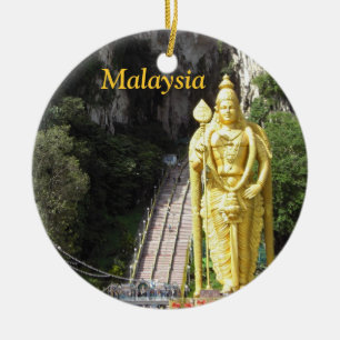 Prydnad för jul för Malaysia Batu grottastaty Julgransprydnad Keramik