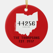 Prydnad för jul för Ohio beställnings- Townvinande