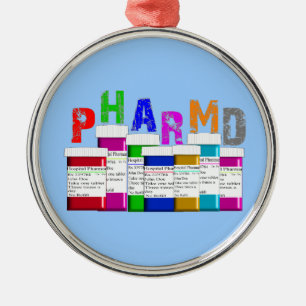 Prydnad för jul för PharmD apotekstudent Julgransprydnad Metall
