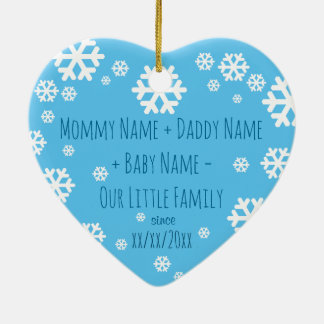 Prydnad för julgran för personligbaby första julgransprydnad keramik