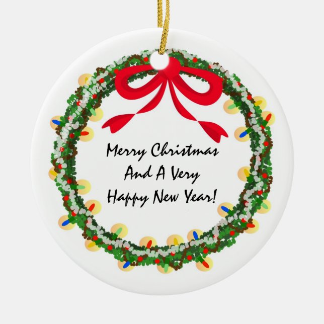 Prydnad för julkran DIY Julgransprydnad Keramik (Framsidan)