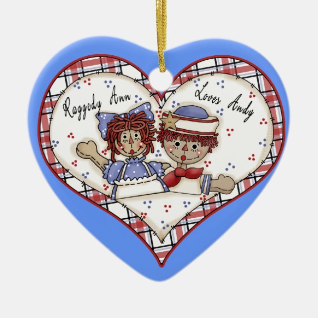 Prydnad för kärlekAndy personlig Julgransprydnad Keramik (Framsidan)