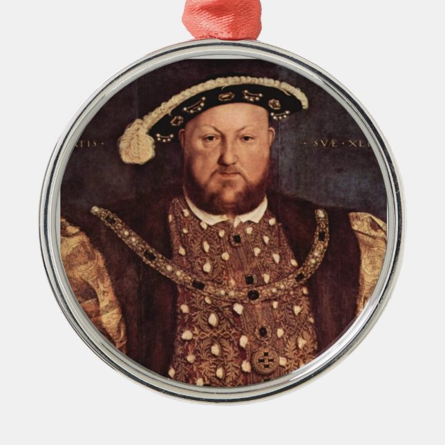 Prydnad för kung Henry VIII Julgransprydnad Metall (Framsidan)