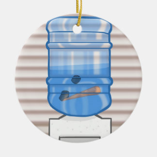 Prydnad för kylare "för helgdagspännings" vatten julgransprydnad keramik