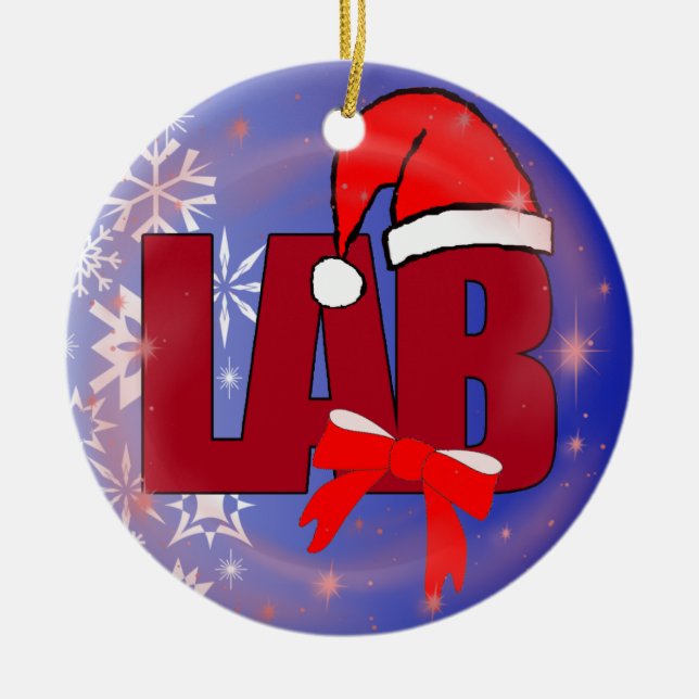 PRYDNAD FÖR LABBSANTA JUL JULGRANSPRYDNAD KERAMIK (Framsidan)