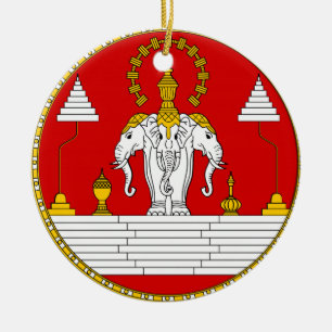 Prydnad för Laos* kungarikejul Julgransprydnad Keramik