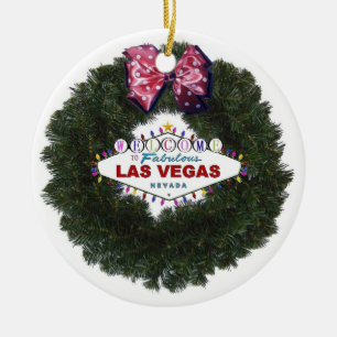 Prydnad för Las Vegas julkran Julgransprydnad Keramik