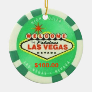 Prydnad för Las Vegas kickrulle Julgransprydnad Keramik