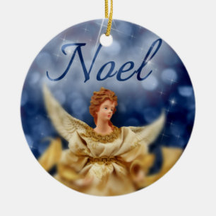 Prydnad för Noel ängeljul Julgransprydnad Keramik