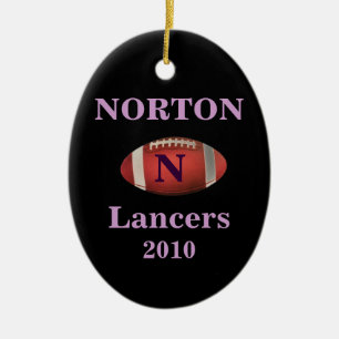 Prydnad för Norton Lancers 2010 Julgransprydnad Keramik
