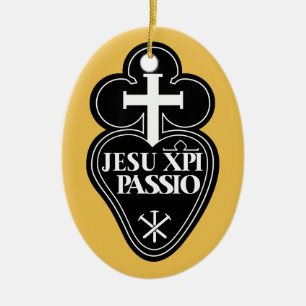 Prydnad för Passionists symboljulgran Julgransprydnad Keramik