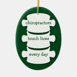 Prydnad för personlig för kiropraktorhandlagliv julgransprydnad keramik