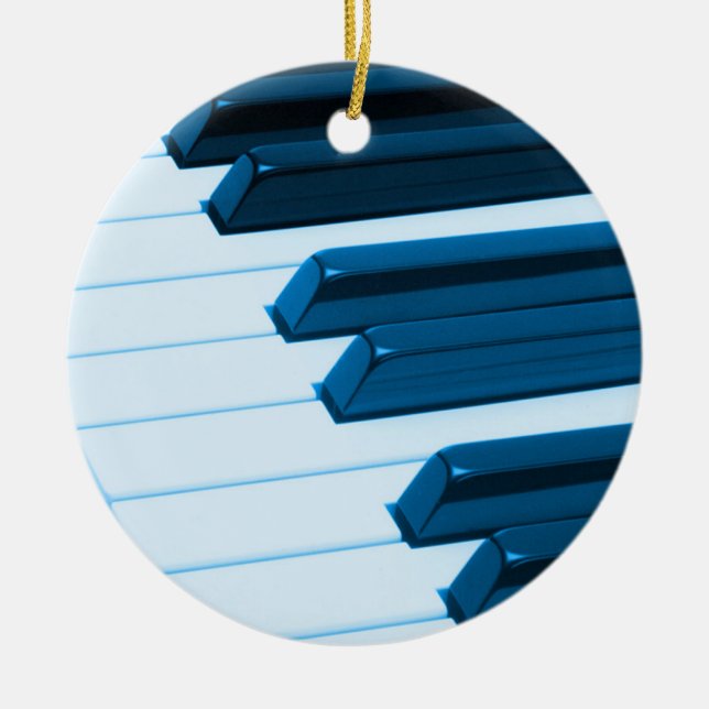 Prydnad för piano- eller organnyckeljul julgransprydnad keramik (Framsidan)