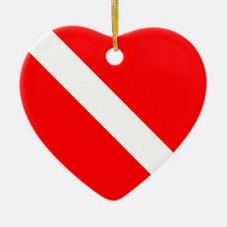 Prydnad för Scubadykflagga Julgransprydnad Keramik