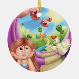 Prydnad för ställe för Gnome för klirrklirr lite Julgransprydnad Keramik