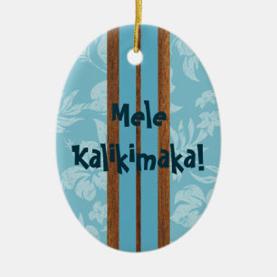 Prydnad för surfingbräda för julgransprydnad keramik