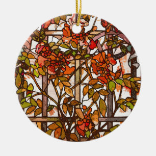 Prydnad för Tiffany art nouveaumålat glass Julgransprydnad Keramik