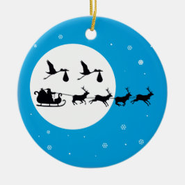 Prydnad för TWILLINGARjulgravid som är kommande Julgransprydnad Keramik