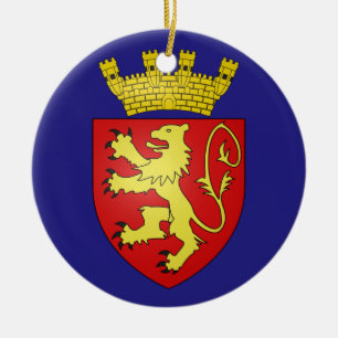 Prydnad för Valletta* Malta vapensköldjul Julgransprydnad Keramik