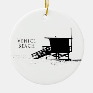 Prydnad för Venedig strandSilhouette Julgransprydnad Keramik