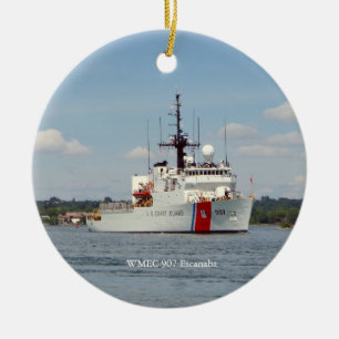 Prydnad för WMEC 907 Escanaba Julgransprydnad Keramik