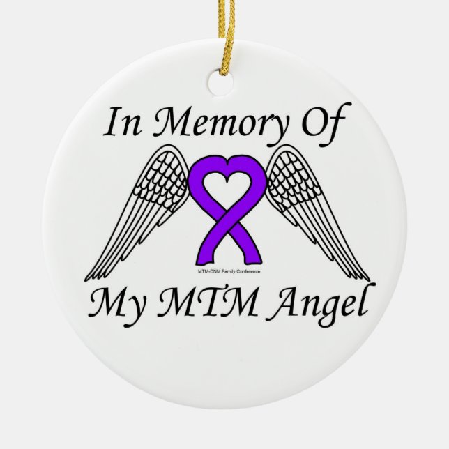 Prydnad-I minne av min MTM-ängel Julgransprydnad Keramik (Framsidan)